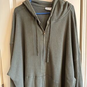 No Boundaries Olive Waffle Knit Hoodie For Men 3XL